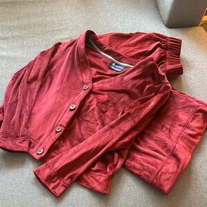Jockey Scarlet Button-Up Pajama Set